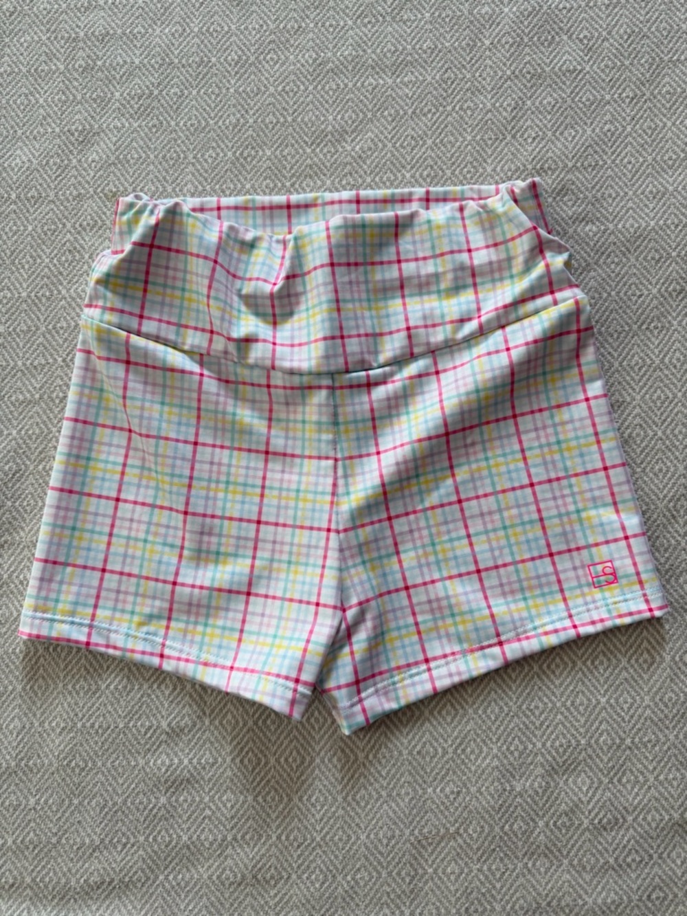 Set Athletics Cassidy Carthweel Short Size 9-10y Palm Island Windowpane EUC